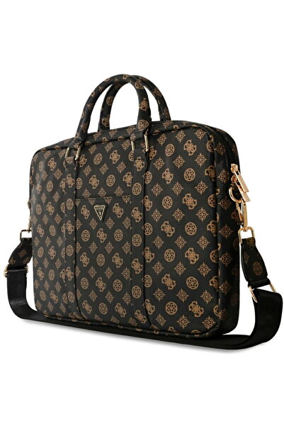Guess 16" Laptop Bag with Zipper, Adjustable - Peony Triangle Logo (GUCB16PGP...