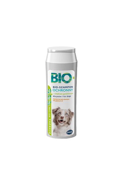 Pess BIO SAMPON ANTIPARAZITAR CU ULEI DE GERANIUM PENTRU CAINI 200ML