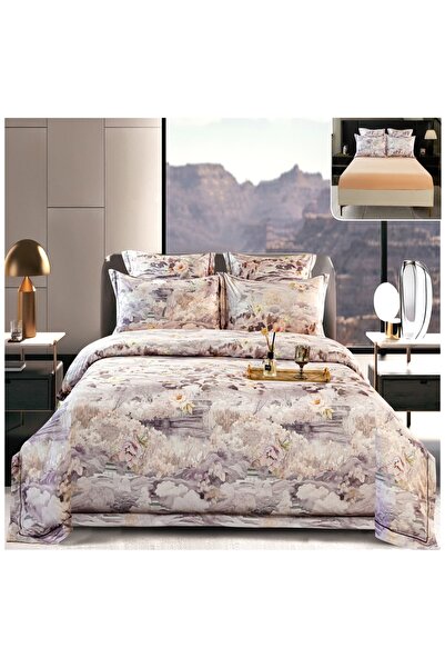 Casa Pucioasa Duvet Cover Set Set - 6 Pieces (PUCIOASA), Thick Satin with Str...