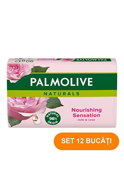 Palmolive SET 12 PIECES - Milk & Rose Bar Soap 90 g