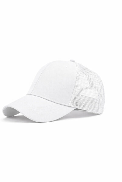 moda nokta Summer Mesh Solid Color Adjustable Back Hat