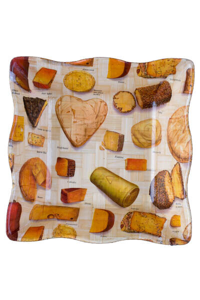 OEM Cos bambus Gemma patrat, 17.5x17.5 cm cheese