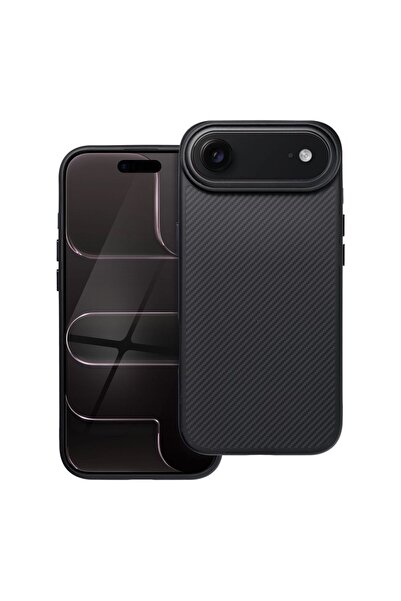 OEM Husa pentru Apple iPhone Air, MagSafe, Carbon Elite, Negru