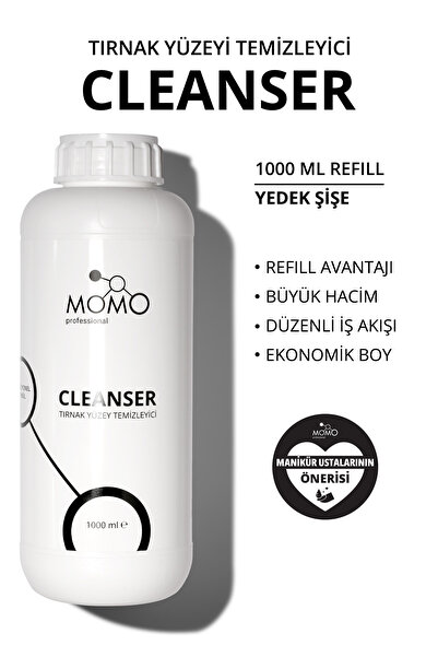 MOMO professional Cleanser, Tırnak Yüzey Temizleyici, 1000 ml