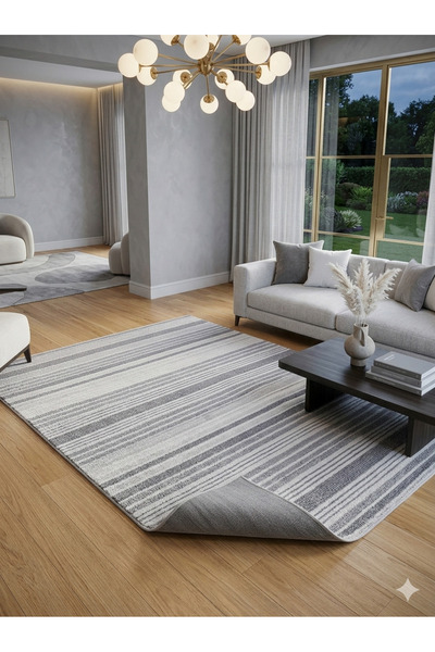 LOUIS CASA HALI ORSA HOME LAVİNYA SERİSİ 504C GRİ-WHİTE OTURMA ODASI ÇOCUK OD...