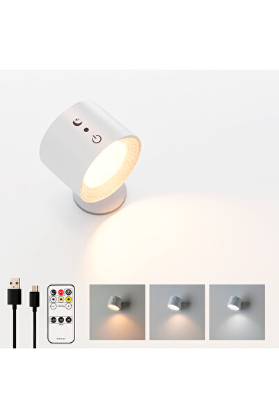 ummo LED wall lamp, UMMO®, rechargeable, Magnetic, 360°, adjustable 3000-6000...