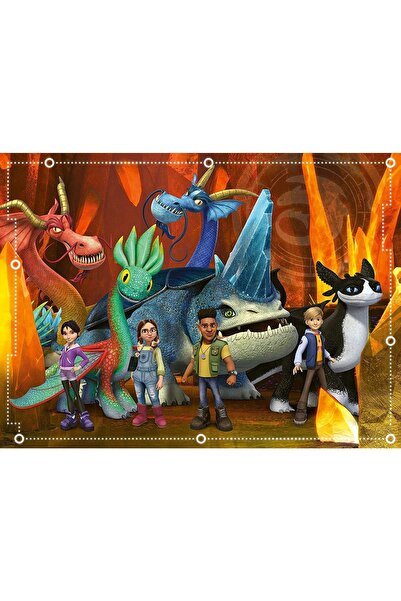 RAVENSBURGER Puzzle 100 piese XXL - Dragons (Ravensburger-13379)