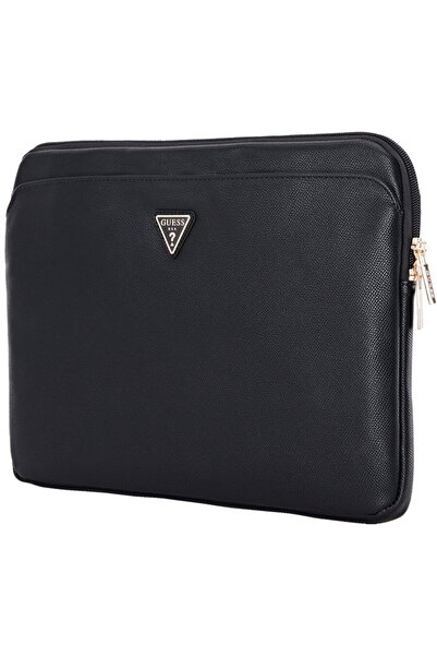 Guess Zippered Laptop Sleeve, 14" - Grained Triangle Logo (GUCS14ZPGTSPSK) - ...