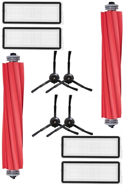 Rovexa Σετ με 10 μαύρες πλαϊνές βούρτσες συμβατό με Roborock Q Revo Plus