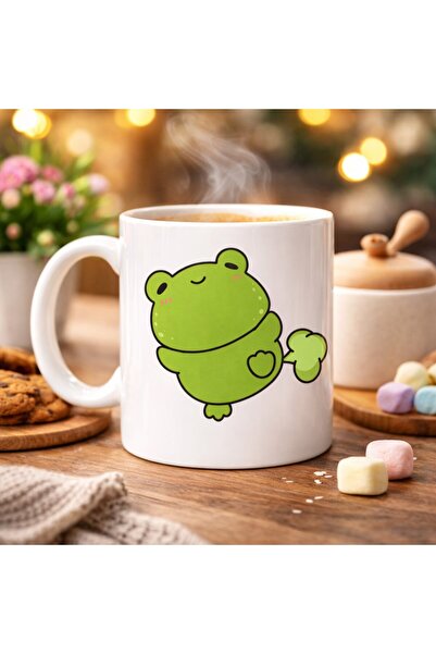 sylar Porcelain Mug with Happy Frog Design Model 91 – a Fun, Sweet, and Joyfu...
