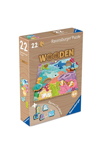 RAVENSBURGER Puzzle 22 Pieces - Wooden Marine Life (Ravensburger-04081)