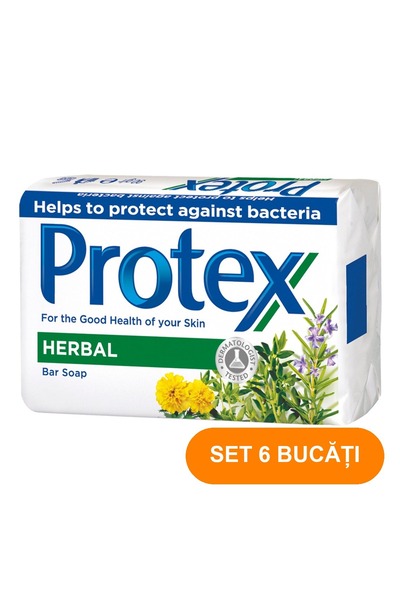 Protex SET 6 PIECES - Herbal Bar Soap 90 g - Cleansing Soap