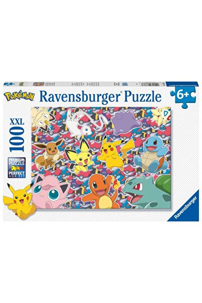 RAVENSBURGER Puzzle 100 Piese XXL - Pokemon Gata De Lupta (Ravensburger-13338)