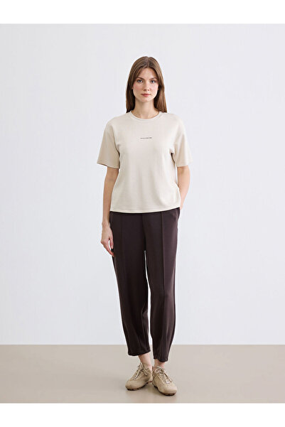 LC Waikiki Brown Elastic Waist Modal Blend Women's Sweatpants