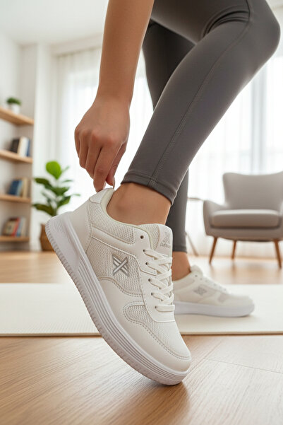 enoch حذاء رياضي نسائي بشعار مطرز شبكي D حذاء بنعل مسطح i S حذاء رياضي سبورت