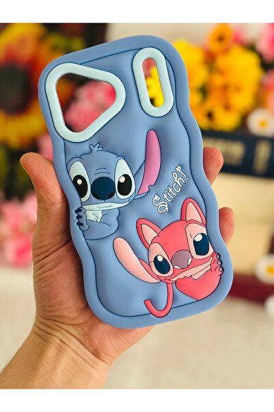 CaseHub iPhone 17 Pro Max Case 3D Stitch Cute Character Wave Frame Dough Sili...