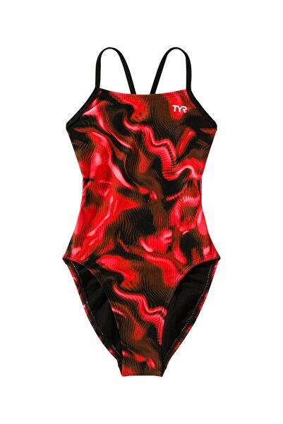 TYR Durafast Elite ®   Girl's Cutoutfit Swimsuit - Waveform