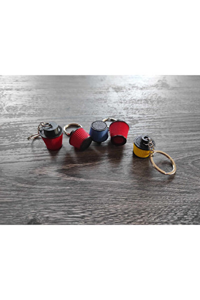 DU&ER 🛠️ قطعة واحدة من فلتر الهواء طراز سلسلة مفاتيح – ملحق معدني متين