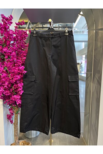 SERAP ESER EXCLUSIVE Sti̇li̇x- Ka Cargo Pocket Satin Pants