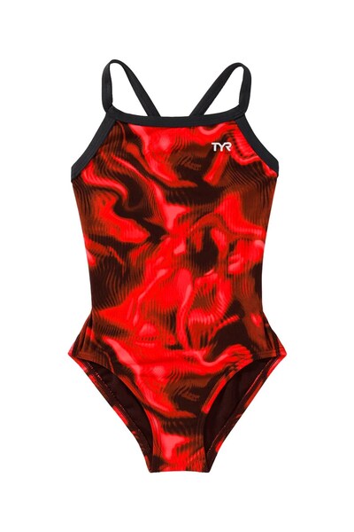 TYR Durafast Elite ®   Girl's Diamondfit Swimsuit - Waveform