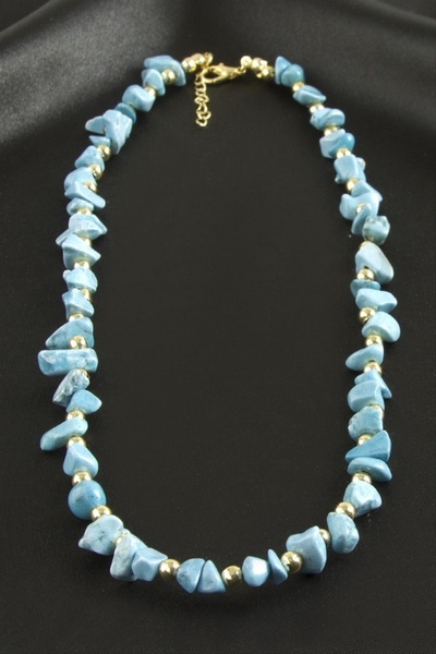 ZERO LAND قلادة من حجر العقيق الطبيعي المكسور (175856) - Mi