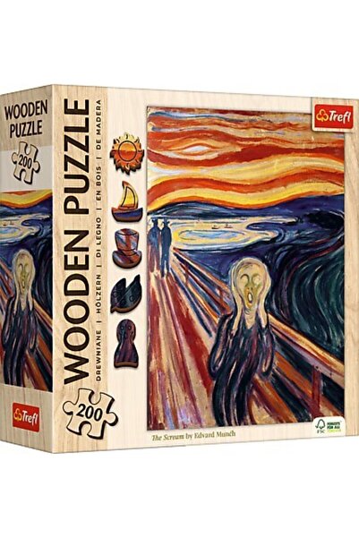 Trefl 200 piece wooden puzzle - Wooden Puzzle - Edvard Munch (Trefl-20252)