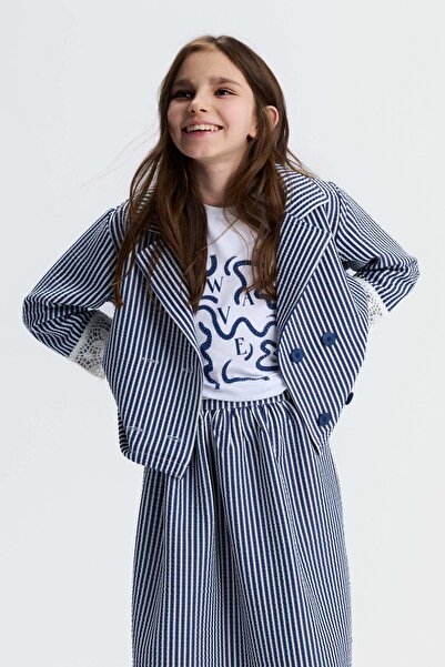 nk kids Girl Child 8-14 Years Old Marine Pattern Eyelet Embroidery Embroidere...