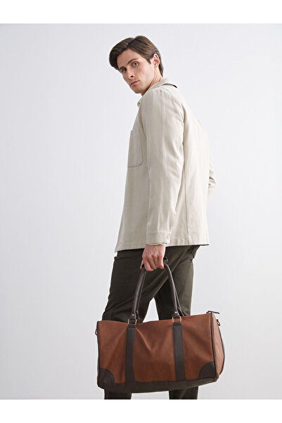LC Waikiki Brown Suede Look Men's Travel Bag