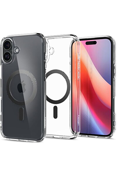 Spigen iPhone 16 Case - Ultra Hybrid MagSafe - Carbon Fiber