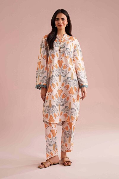 Nishat Linen 2 Piece - Printed Suit - PE 26-20