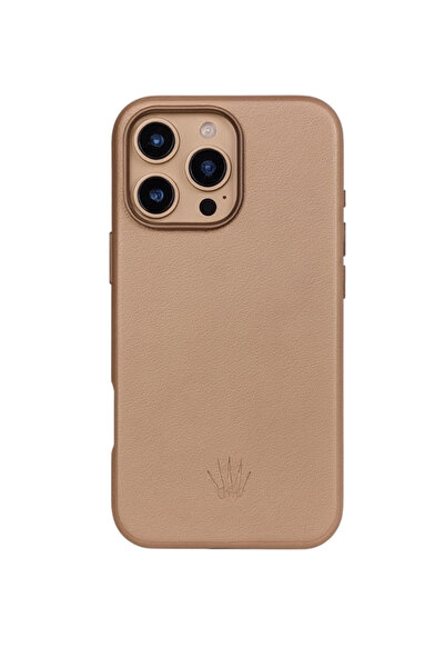 WATCHOFROYAL حافظة آيفون 16 برو الفاخرة باللون الوردي مع خاصية المغناطيس