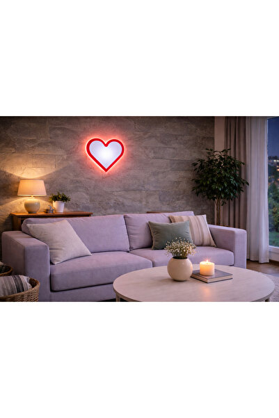 Sun Aplik مصباح حائط LED على شكل قلب 29x28x5