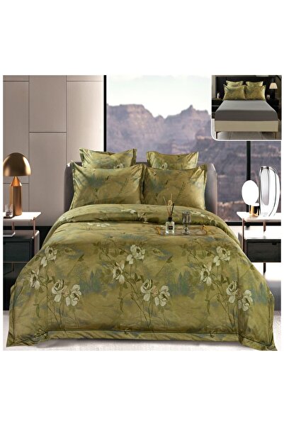 Casa Pucioasa Duvet Cover Set Set - 6 Pieces (PUCIOASA), Thick Satin with Str...