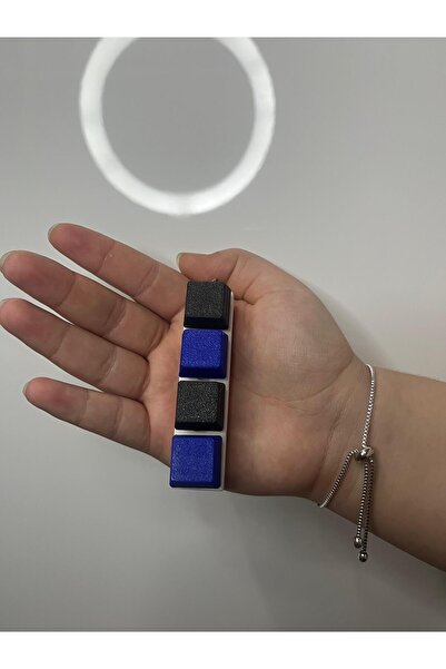 Tıklamalı Stres Anahtarlık — Mekanik Tuşlu Fidget Oyuncak | Anti Stres Clicker | Anahtarlık