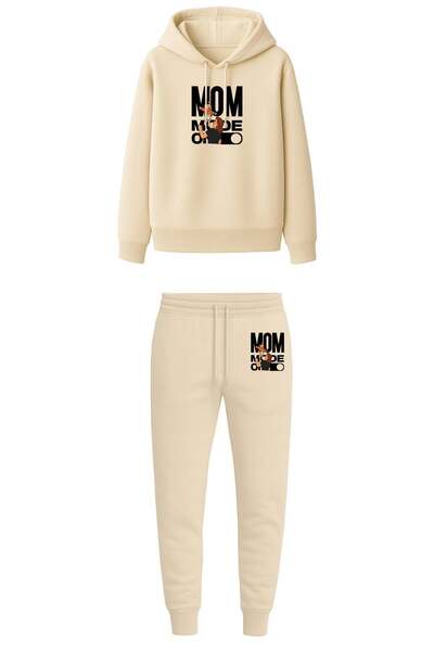 Espina Premium Mom Mode on Printed Hooded Sweatshirt & Jogger Pants Sweatpant...