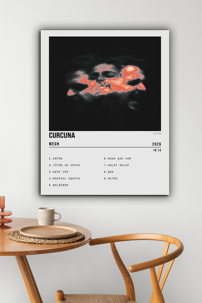 postercraft Wegh Curcuna Albüm Tasarım Modern Panel Tablo Poster