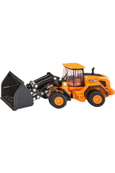 Siku Încărcător frontal SUPER JCB 457 WLS, model de vehicul (galben/negru)