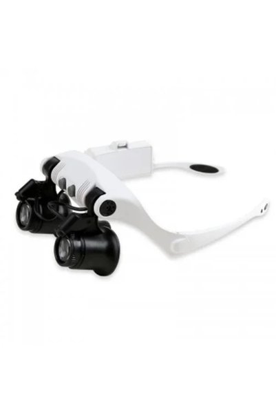 Epilons Led Lighted Glasses Magnifier with 4 Different Lenses 10X-25X Profess...