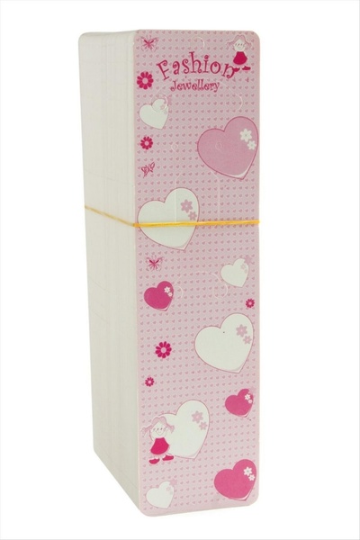 ZERO LAND NRZSNT مجموعة قلادة على شكل قلب (175611) - وردي