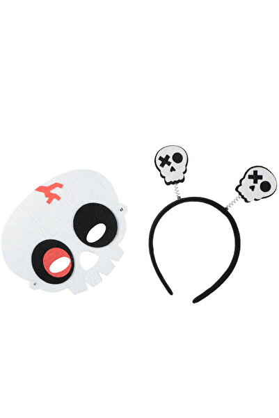ACTION ONE Eventy Halloween mask and headband set, Skull