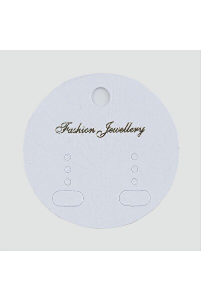 ZERO LAND Nrzsnt 3 Pairs of Round Earring Cards (184536) - White