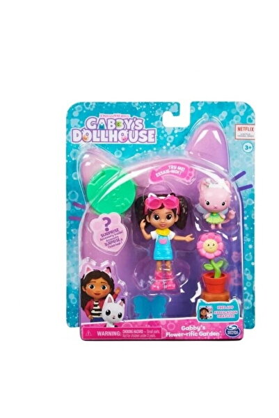 Spin Masters Set mic pentru casă de păpuși cu figurină Gabby, set de grădină