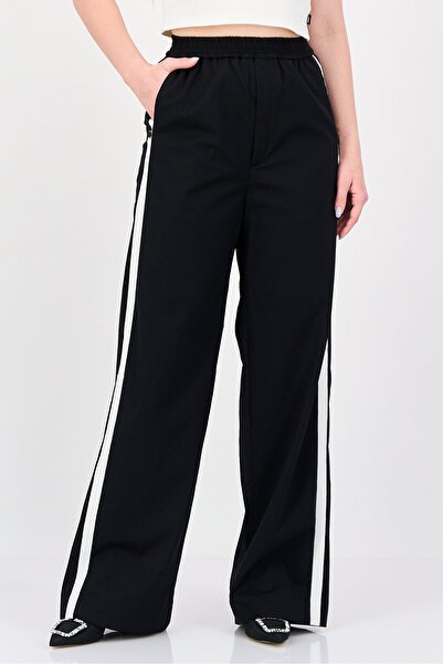 SANDRO Women Regular Fit Solid Straight Pants, Black