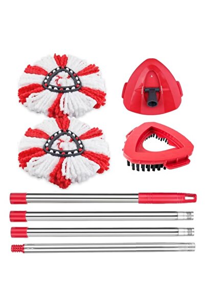 Sgizoku Set Mop pentru Viedas Spin Turbo cu 1 Rezervor și 2 Capete – Roșu