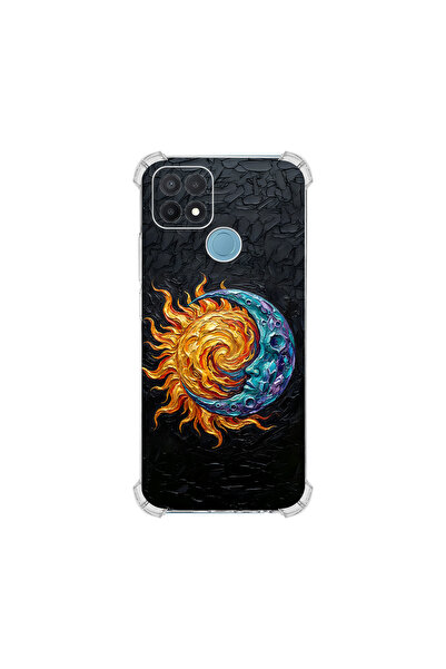 PrintiFy Corner Protection Case Compatible with Oppo A15 Metamorphosis Cosmic...