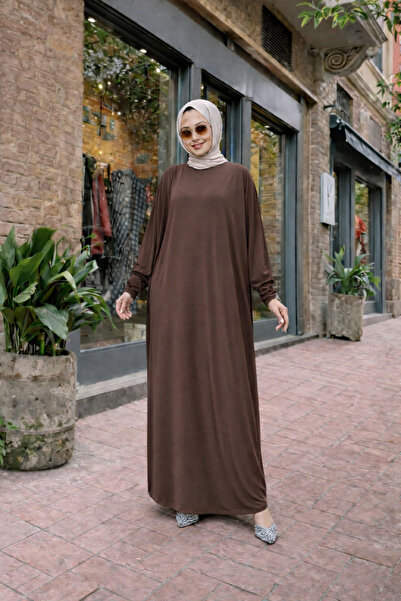 comstar Ženska premium udobna duga smeđa molitvena haljina