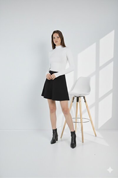 LAVİNİM تنورة نسائية قصيرة حياكة عثمانية قصة بشكل جرس