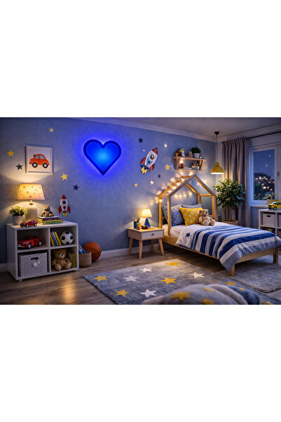 Sun Aplik مصباح حائط LED على شكل قلب 29x28x5