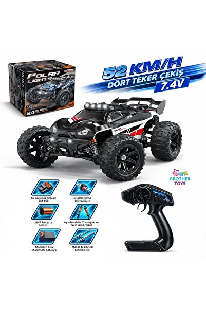 Brother Toys 52 KM/H Hız Yapan Süspansiyonlu Profesyonel Kumandalı Arazi Arac...