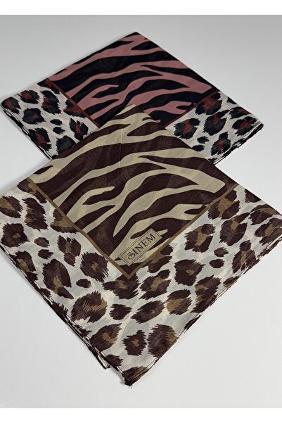Sinem Eșarfă cu model zebră indiană, pachet de 2 -6293-05
